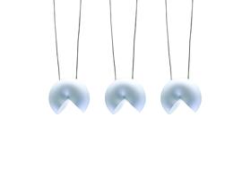 M0058  Fosil Glass Pendant 3 Light